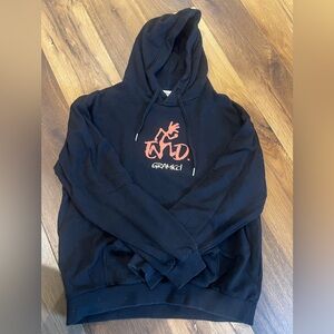 Gramicci Logo Hoodie Black – Men’s Medium